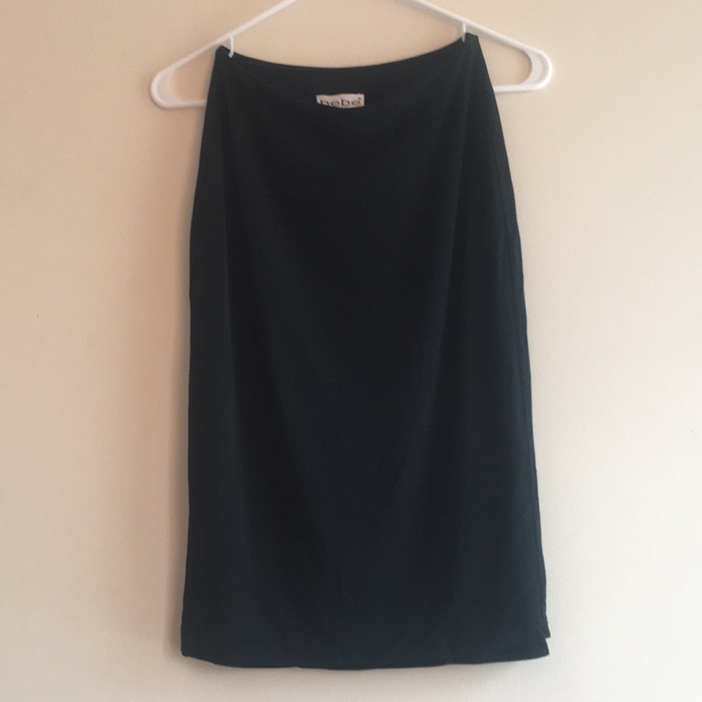 Bebe black midi skirt